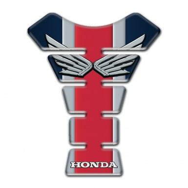 Honda Tank Protector Colorful Base Style Silver Logo 