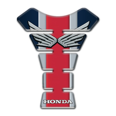 Honda Tank Protector Colorful Base Style Silver Logo 