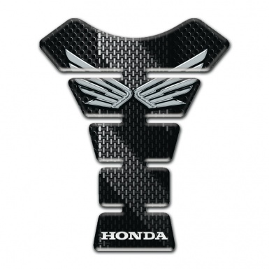 Honda Tank Guard Pads Silver Logo Edition Black Grey Base Decoration 
