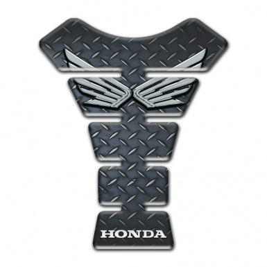 Honda Tank Pad Motorbike Rough Surface Effcet silver Logo Edition 