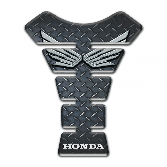 Honda Tank Pad Motorbike Rough Surface Effcet silver Logo Edition 