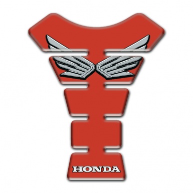 Honda Tank Fuse Red Base Silver Logo  