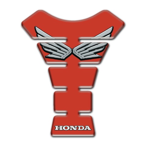 Honda Tank Fuse Red Base Silver Logo  