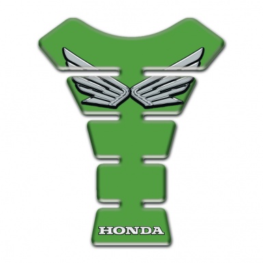 Honda Tank Fuse Green Base Silver Logo 