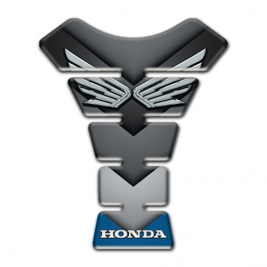 Honda Tank Protector High End High-Quality Design Silver Logo 