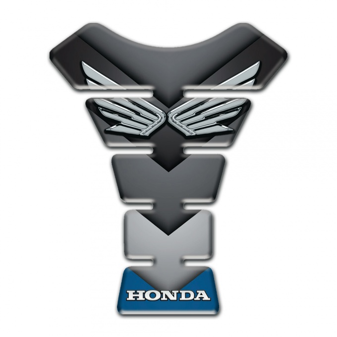 Honda Tank Protector High End High-Quality Design Silver Logo 