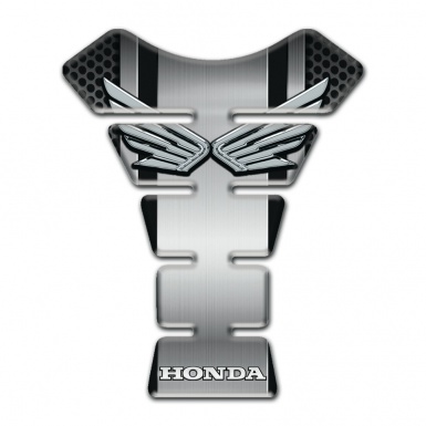 Honda Tank Protector Racing Edition Silver Wings Logo Style 