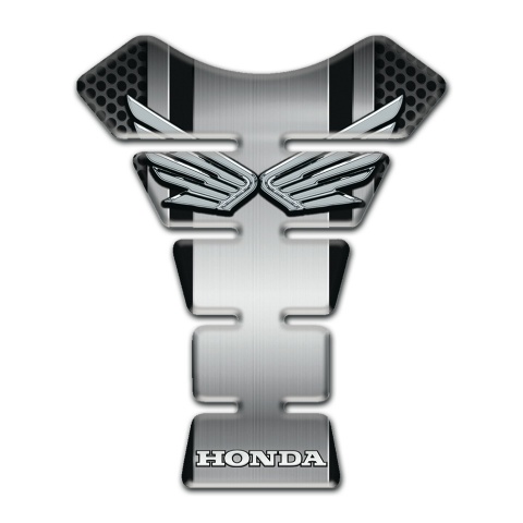 Honda Tank Protector Racing Edition Silver Wings Logo Style 