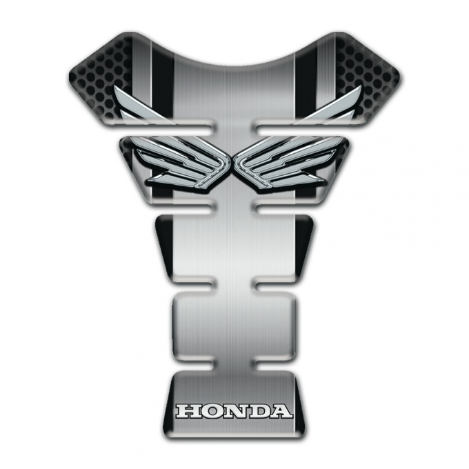 Honda Tank Protector Racing Edition Silver Wings Logo Style 