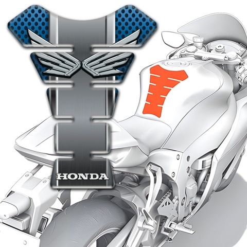 Honda Tank Protector Anti Slip Sticker Silver Logo Edition 