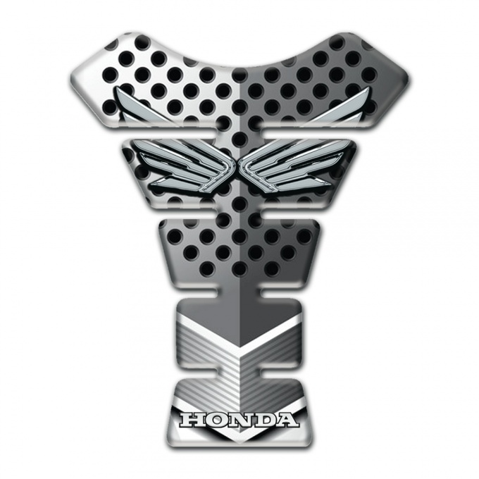 Honda Tank Guard Pads Silver Fly Logo High-Quality Edition 