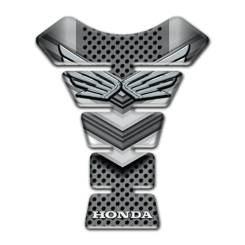 Honda Tank Guard Pads Perforated Metal with V Shape Decoration 