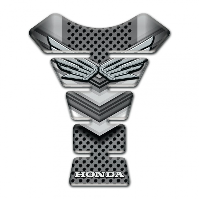 Honda Tank Guard Pads Perforated Metal with V Shape Decoration 