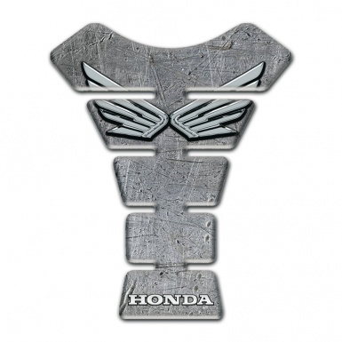 Honda Tank Fuse Stone Base Design Silver Logo 