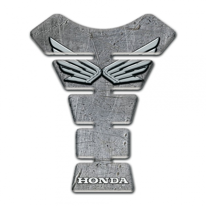 Honda Tank Fuse Stone Base Design Silver Logo 