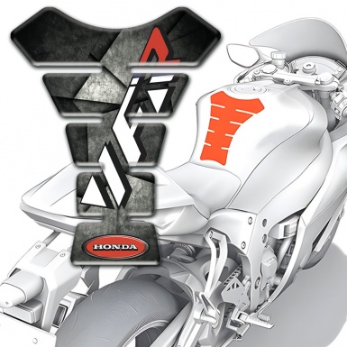 Honda Tank Guard Pads Mixed Grey Black Colors Base VFR Logo 
