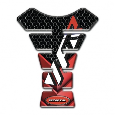 Honda Tank Pad Protector Red Black Base VFR logo 