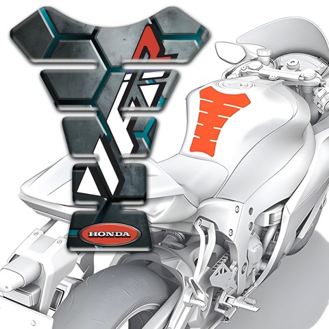 Honda Tank Fuse Hexagonal Figures Design VFR Logo 