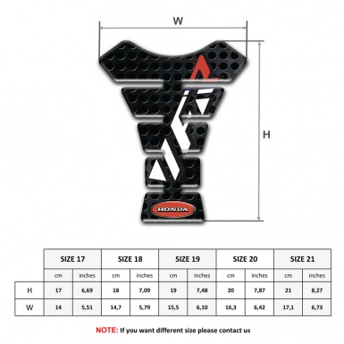 Honda Tank Guard Pads Black Perforated Base VFR Logo 