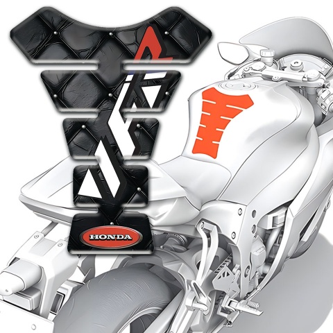Honda Tank Pad Protector Black Leather Effect Base VFR Logo 