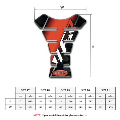 Honda Tank Pad Motorbike High-Quality Edition VFR Logo 