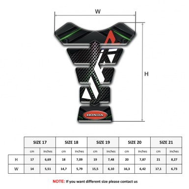 Honda Tank Protector Anti Slip Sticker VFR Design 