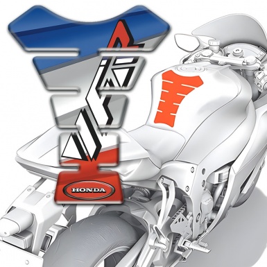 Honda Tank Pad Motorbike Colorful Base VFR Logo 