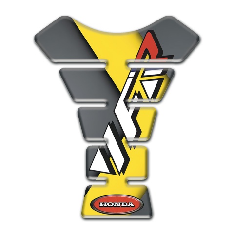 Honda Tank Guard Pads Grey Yellow Base VFR Edition 