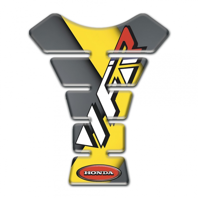 Honda Tank Guard Pads Grey Yellow Base VFR Edition 