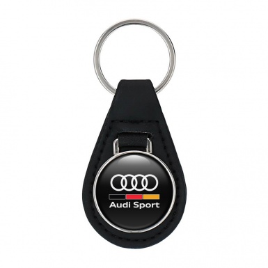 Audi Keyring Holder Leather Sport Classic Logo