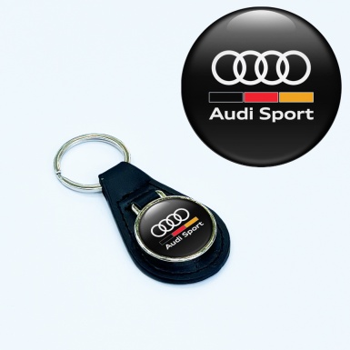 Audi Keyring Holder Leather Sport Classic Logo