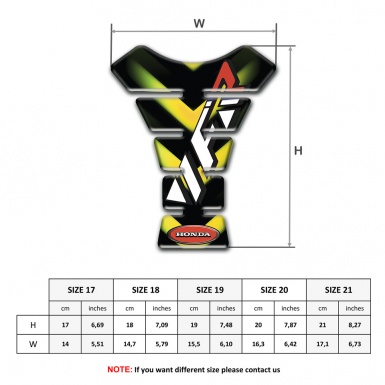 Honda Tank Pad Motorbike Racing Edition VFR Design 