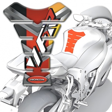 Honda VFR Style Tank Protector Center Silicone Sticker 