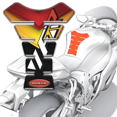 Honda Tank Guard Pads Multicolored Base VFR Design 