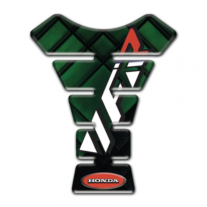 Honda Tank Pad Protector Dark Grren Decoration Motive VFR Logo 