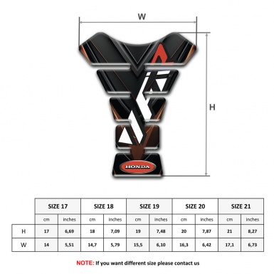 Honda Tank Fuse Black Brown Print VFR Loggo 