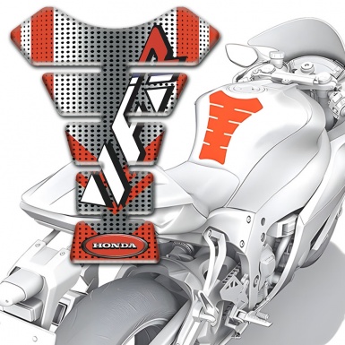 Honda Tank Fuse Grey Red Print VFR Model 