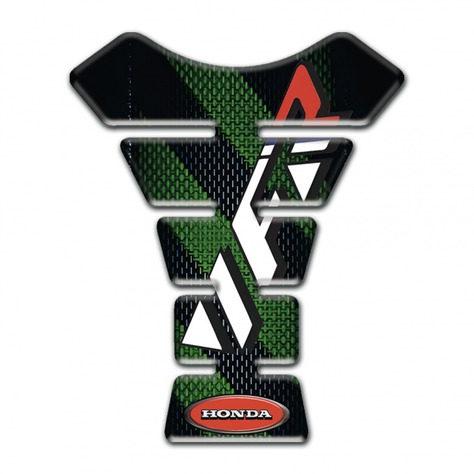 Honda Tank Pad Motorbike Diagonal dark Green Bands Design VFR Logo