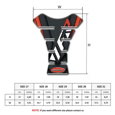 Honda Tank Guard Pads Premium Quality Edition VFR Logo 