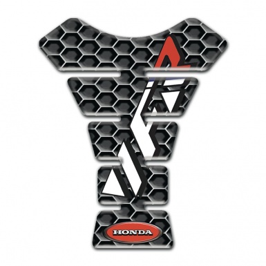 Honda Tank Pad Protector Grey Honeycomb Style VFR Logo 