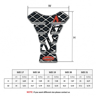 Honda Tank Protector Large Grid Design VFR Logo 