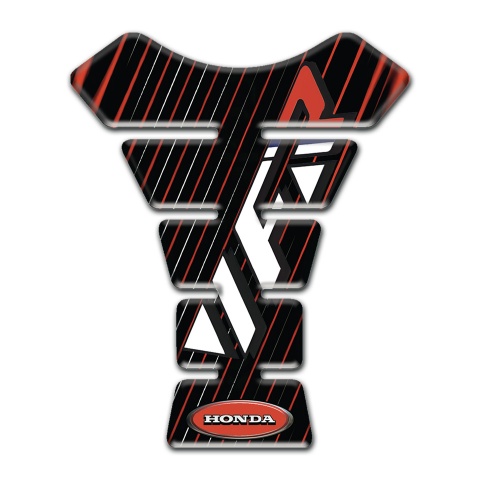 Honda Tank Protector Black with Red White Stripes Design VFR Edition 