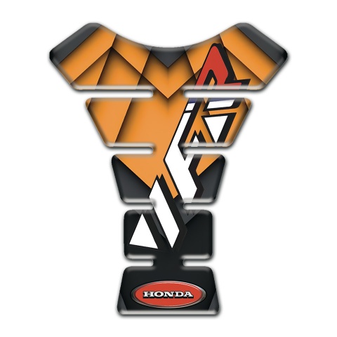 Honda Tank Pad  Motorbike Orange Black print VFR Style 