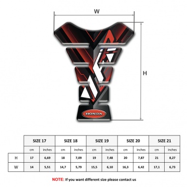 Honda Tank Guard Pads Mixed Details design VFR Logo 