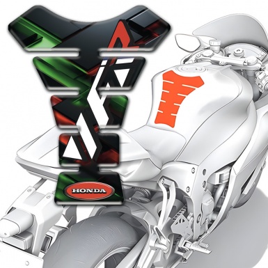 Honda Tank Pad Protector Green Red Decoration Base VFR Logo 