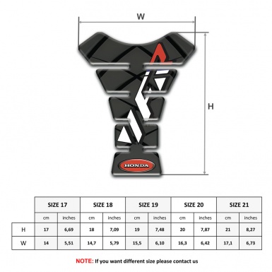 Honda Tank Pad Motorbike Anti Slip Sticker VFR Logo High-Quality  Model 