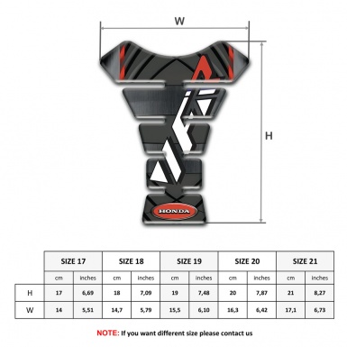 Honda Tank Protector VFR logo with Unique Design 