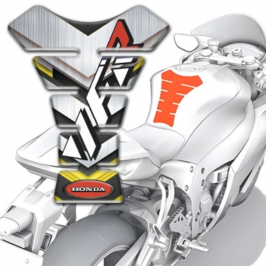 Honda Tank Fuse VFR Edition Silver V Shape Decoration Base 