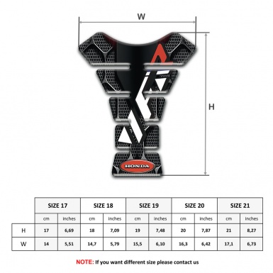 Honda Tank Protector VFR Logo 3D Base Decoration 