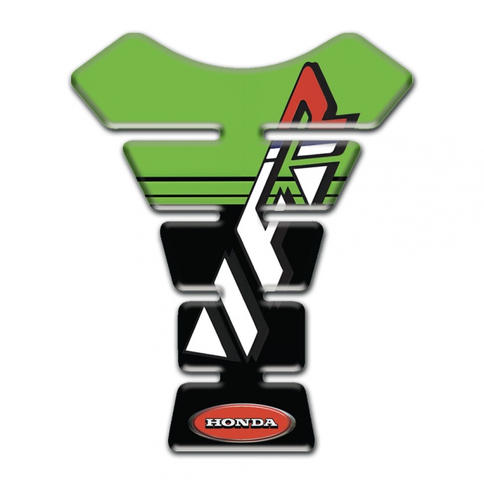 Honda Tank Protector Fresh Green with Black Base Design VFR LoGo